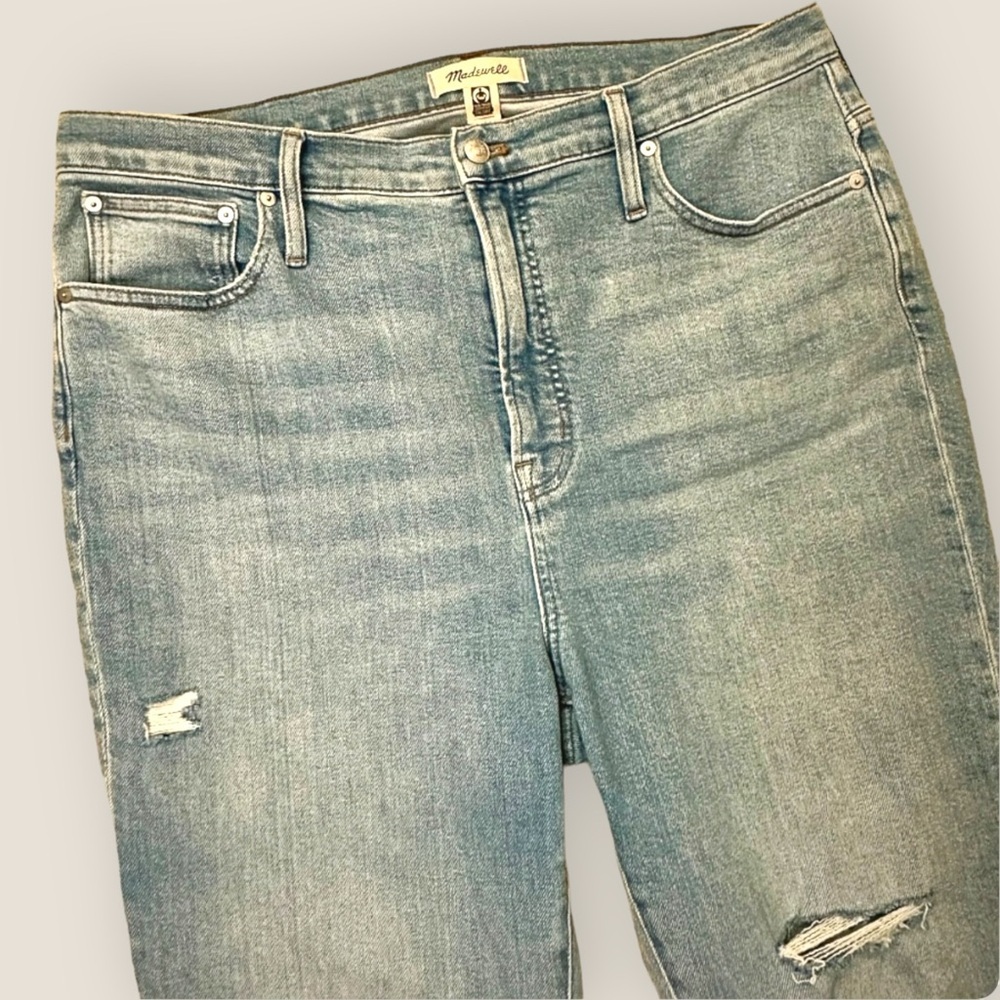 Madewell Light Wash Blue High-Rise Skinny Jeans - Picture 11 of 16